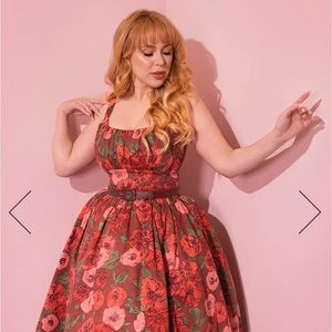 Ingenuine Swing Dress Chocolate Rose Vixen by Michelline Pitt